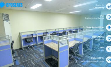 BPO Office Space for Lease in Marquee Mall | Plug & Play Fully Furnished Office | ₱8600/seat/month