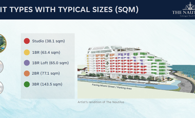 Preselling! Nautilus Beachfront Condo Calatagan Batangas (Studio)