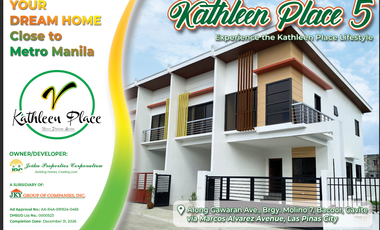 Ready for occupancy Townhouses in Kathleen Place 5 Molino 7, Bacoor, Cavite