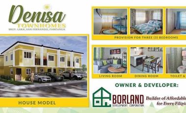 Pre Selling Townhouse in San Fernando Pampanga