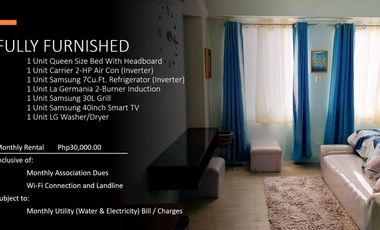 PROPERTY # 11328 - CONDO FOR RENT IN AMAIA STEPS Mandaue