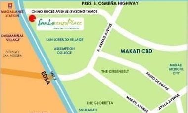 Condo in Makati 1 bedroom unit RFO For Sale in San Lorenzo Place near Airport Ayala Greenbelt