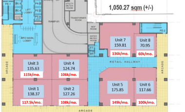 138.37 sqm Office/Commercial Space for Rent in Clark, Pampanga