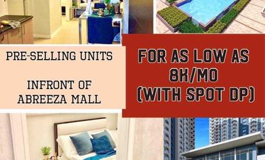 Studio Condo unit for sale in Avida Towers Abrezza 2, Davao - 7,872 Monthly