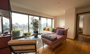 Departamento amueblado en RENTA en Condesa con terraza, vistas y amenidades