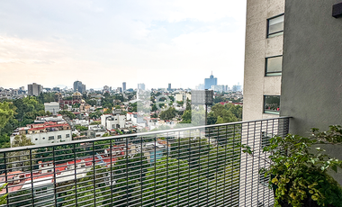 Departamento amueblado en RENTA en Condesa con terraza, vistas y amenidades