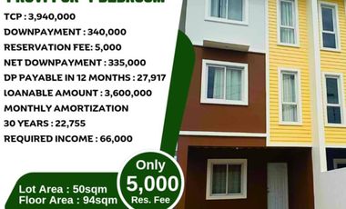 3 Storey Townhouse For Sale in Treelane Subdivision, Bucandala I, Imus, Cavite