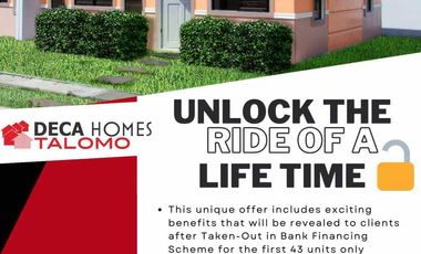 DECA HOMES 80SQM, P2.4M in DECA TALOMO