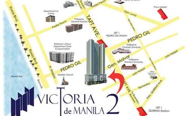NICE 1 bedroom @ Victoria de Manila for SALE