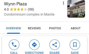 Assume balance 1 bedroom Unit unit at Wynn Plaza Manila for sale