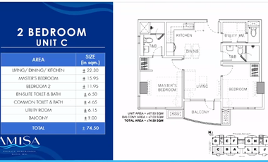 CODE # 250A - For Sale Condo In Amisa Residence Lapu-Lapu City