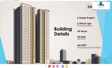 THE SKY ARTS MANILA - STUDIO UNIT FOR SALE