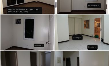 For Rent/Sale 3 BR, 2T&B Penthouse Bare Unit with Parking at Quezon City