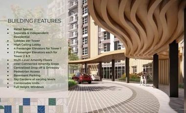 One Manresa Place 1 bedroom type & studio type