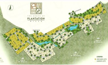 For Sale Tagaytay Highlands Residential Lot Plantation Hills Suplang, Tanauan at Tagaytay Highlands