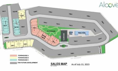 22.3 M Triplex Townhouse for sale at Alcove, Palmera Subdivision, Quezon City