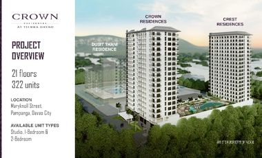 Studio Unit In CROWN Residences Davao