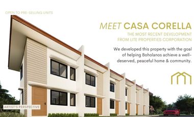 CASA CORELLA TOWNHOUSE FOR SALE - 6,000 Reservation Fee