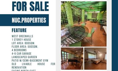 House 4 Br for Sale West Greenhills (wackwack golfcourse side), San Juan City