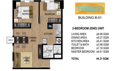 Move-in ready Condo Unit for Sale in Teraces Tradizio at Imus Cavite