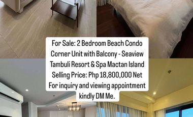 Beautiful 2 Bedrooms with Seaview at Tambuli Tower F higher floor