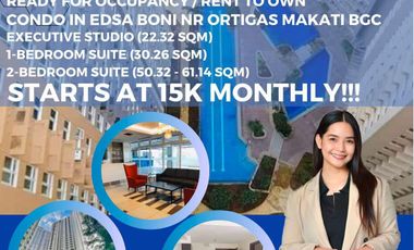 Big Studio Unit for Sale at Pioneer Woodlands in Mandaluyong Edsa C5