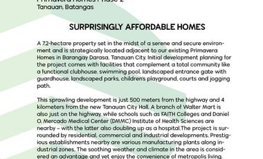 House and Lot Primavera Homes Ready for Occupancy