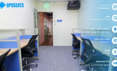 Performance Management Office Space in Cebu City | Fully Furnished Office for Lease