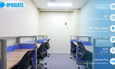 Performance Management Office Space in Cebu City | Fully Furnished Office for Lease