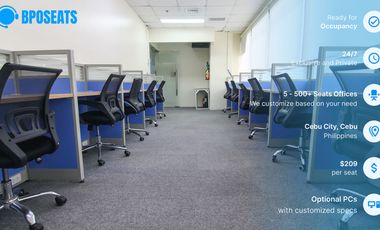 Multilingual BPO Office Space in Cebu Philippines | Fully Furnished Office for Lease