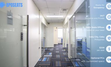 CRM Management BPO Services in Cebu Philippines | Fully Furnished Office Space for Lease with 24/7 Access & IT Support at Ayala Center Cebu Tower