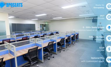 Recruitment Process Outsourcing in Cebu Philippines | BPO Office Space for Lease Fully Furnished & Move-In Ready at Ayala Center Cebu Tower