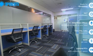 Finance & Payroll BPO Services in the Philippines | Fully Equipped Office Space for Lease with Backup Power & IT Support at Ayala Center Cebu Tower