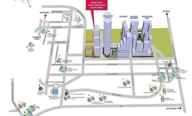 FOR RENT: 2 Bedroom 149sqm Condo Unit with Maids Room in BGC, Taguig - Grand Hyatt South Tower