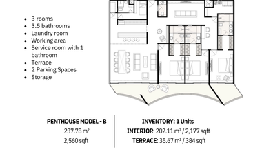 PENTHOUSE MODEL B | THE STELLA – COZUMEL