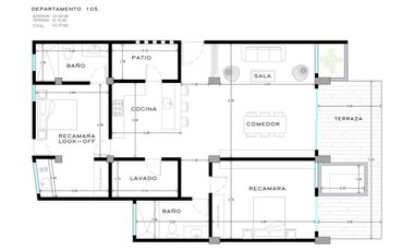 Departamento en venta Bacalar de 2 habitaciones en Planta Baja, Plunge Pool privado| Club laguna
