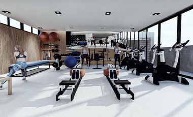 DEPARTAMENTO EN VENTA EN BACALAR DE 1 HABITACION A 400m DE LA LAGUNA | CON CLUB LAGUNA | GYM