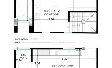 Penthouse estudio en venta Bacalar | Rooftop privado