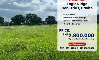EAGLE RIDGE LOT FOR SALE (336sqm)