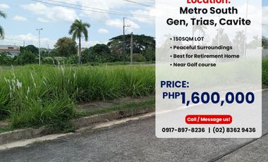 METRO SOUTH LOT FOR SALE (150sqm)