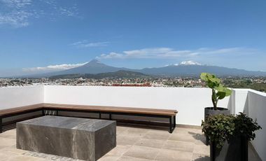 Departamento amueblado (PH) atrás de Plaza San Diego, Cholula.