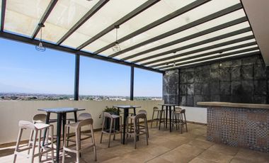 Departamento amueblado (PH) atrás de Plaza San Diego, Cholula.