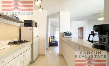 Departamento en Venta, amueblado con amenidades de hotel, Cancún
