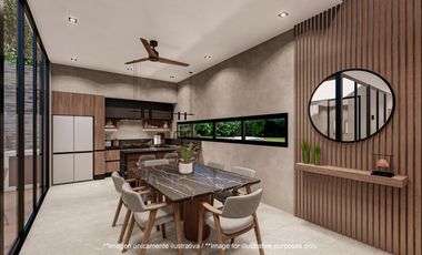 Villa de lujo  de 3 habitaciones en  Tulum Country Club a minutos del mar