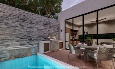 Villa de lujo  de 3 habitaciones en  Tulum Country Club a minutos del mar