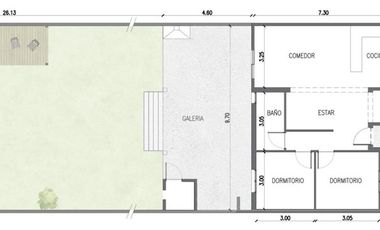 Casa moderna en Praderas. 3 Dormitorios y pileta.