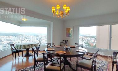 Rento departamento amoblado de 304 m² con hermosa vista, sector El Bosque - $1.200