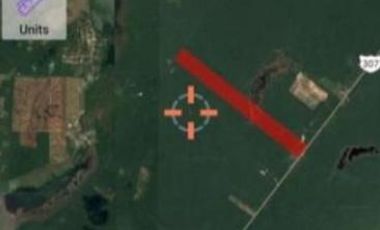 Terreno en venta de 96 hectáreas sobre carretera federal en Bacalar, ideal para desarrollo habitacional o turístico