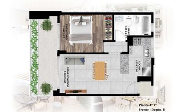 Departamento  de dos ambientes en venta- Moron Sur