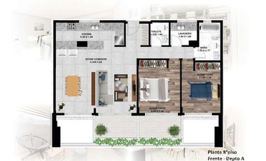 Departamento  de dos ambientes en venta- Moron Sur